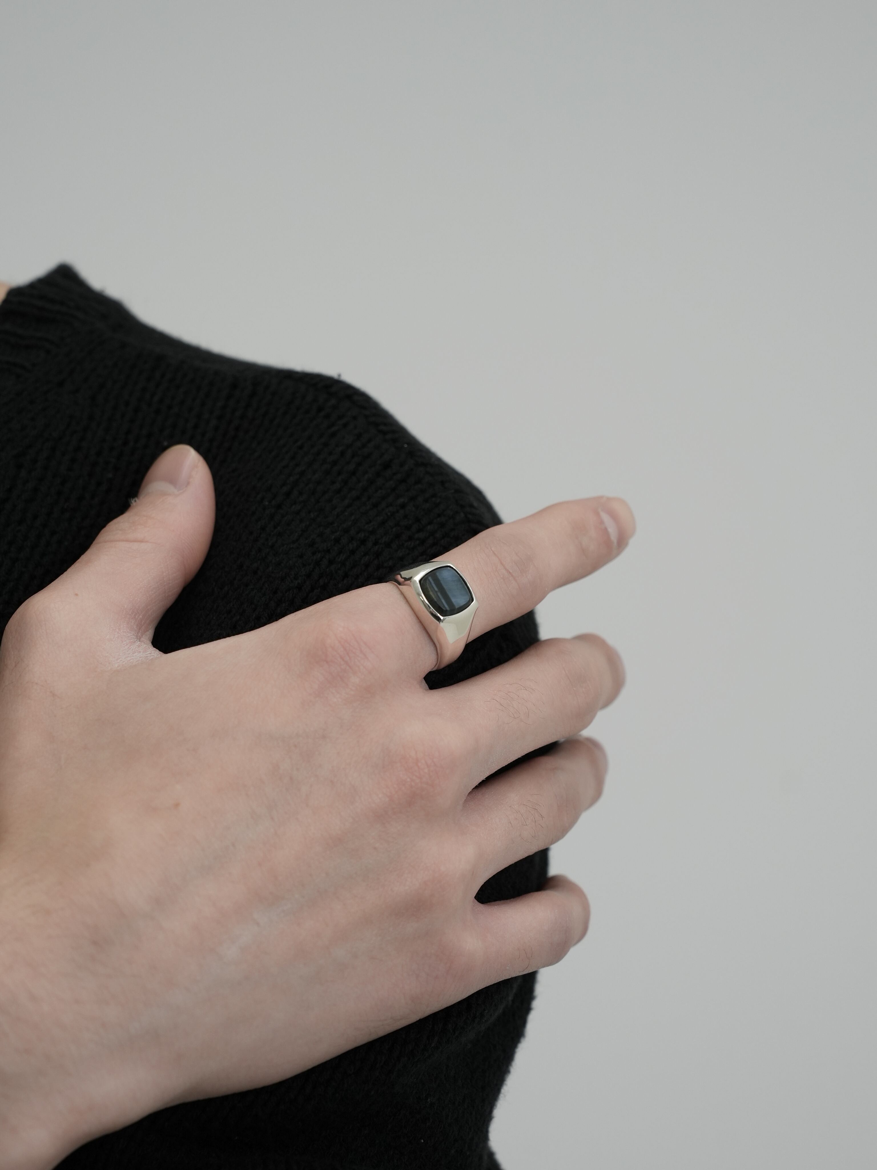 Blue Tiger Eye ring【受注品】