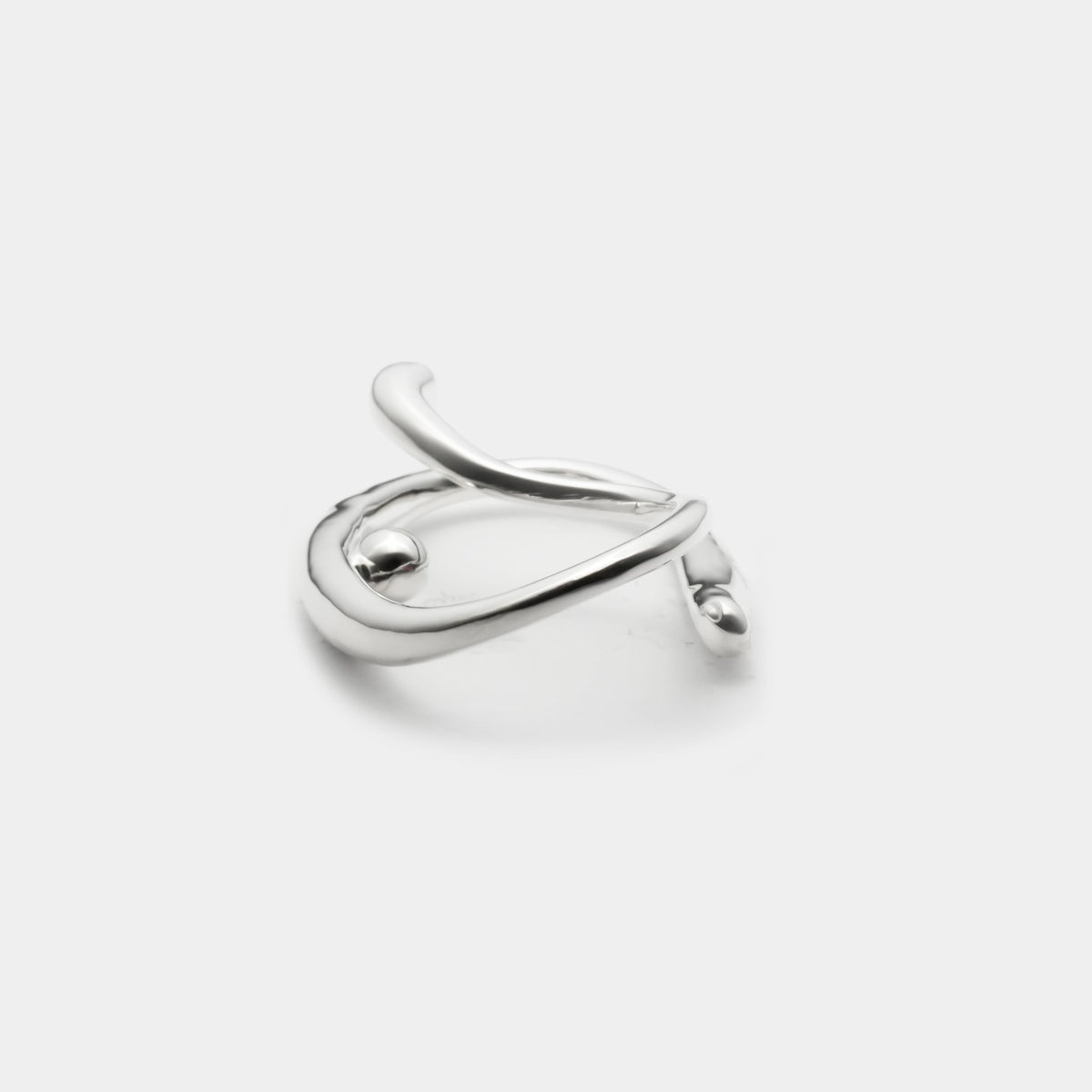 Yin yang wave ring【受注品】