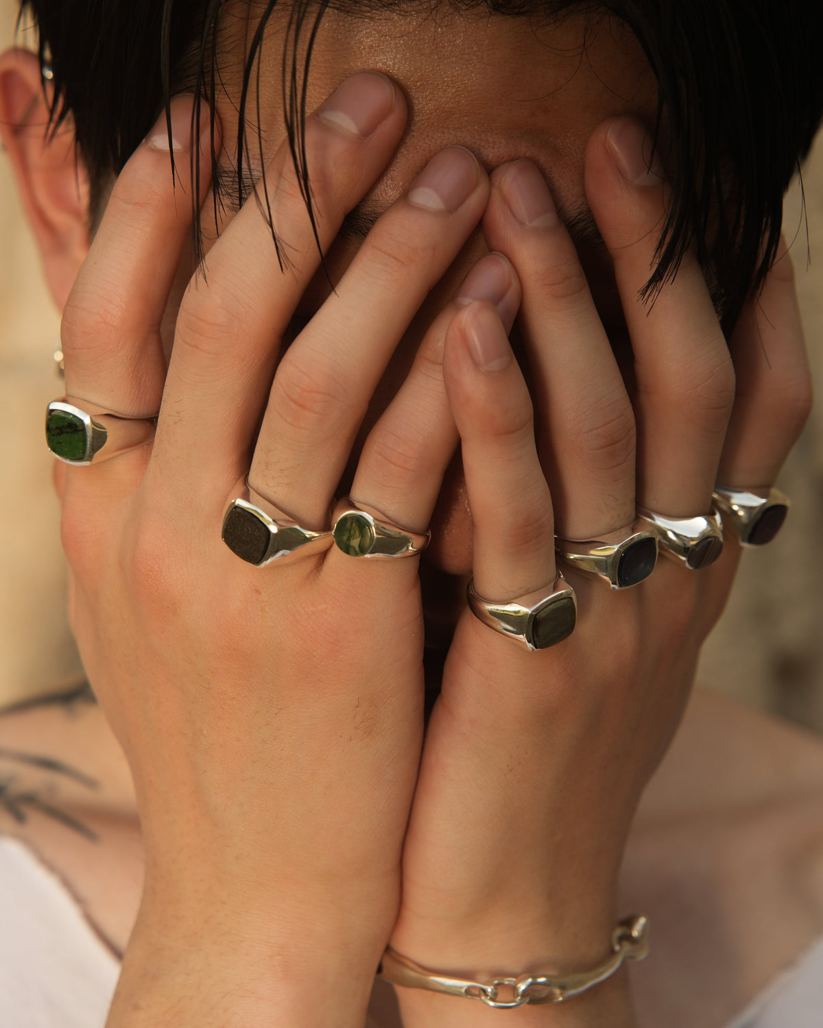 Moss Agate Ring【受注品】