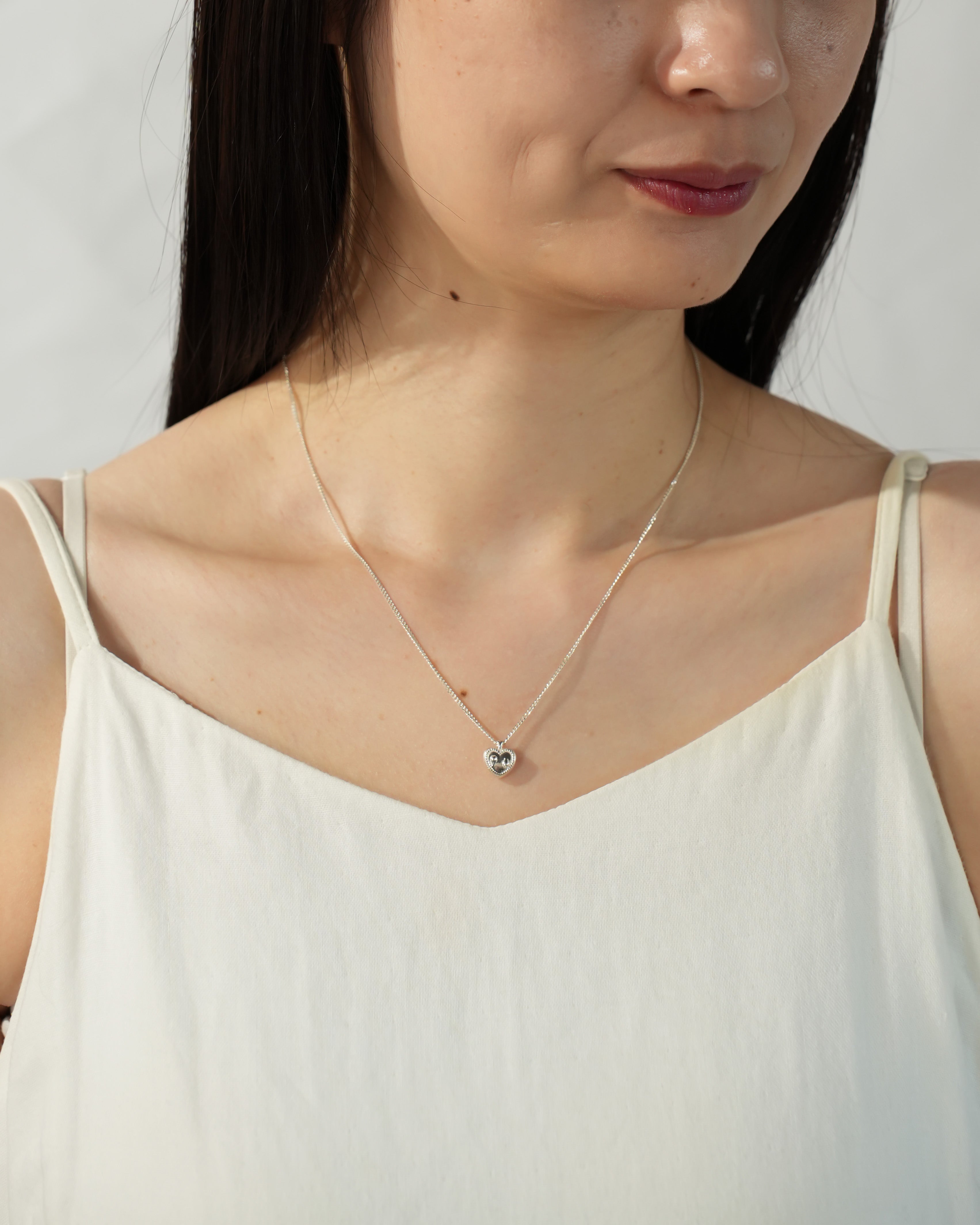 Heart & tears necklace【受注品】