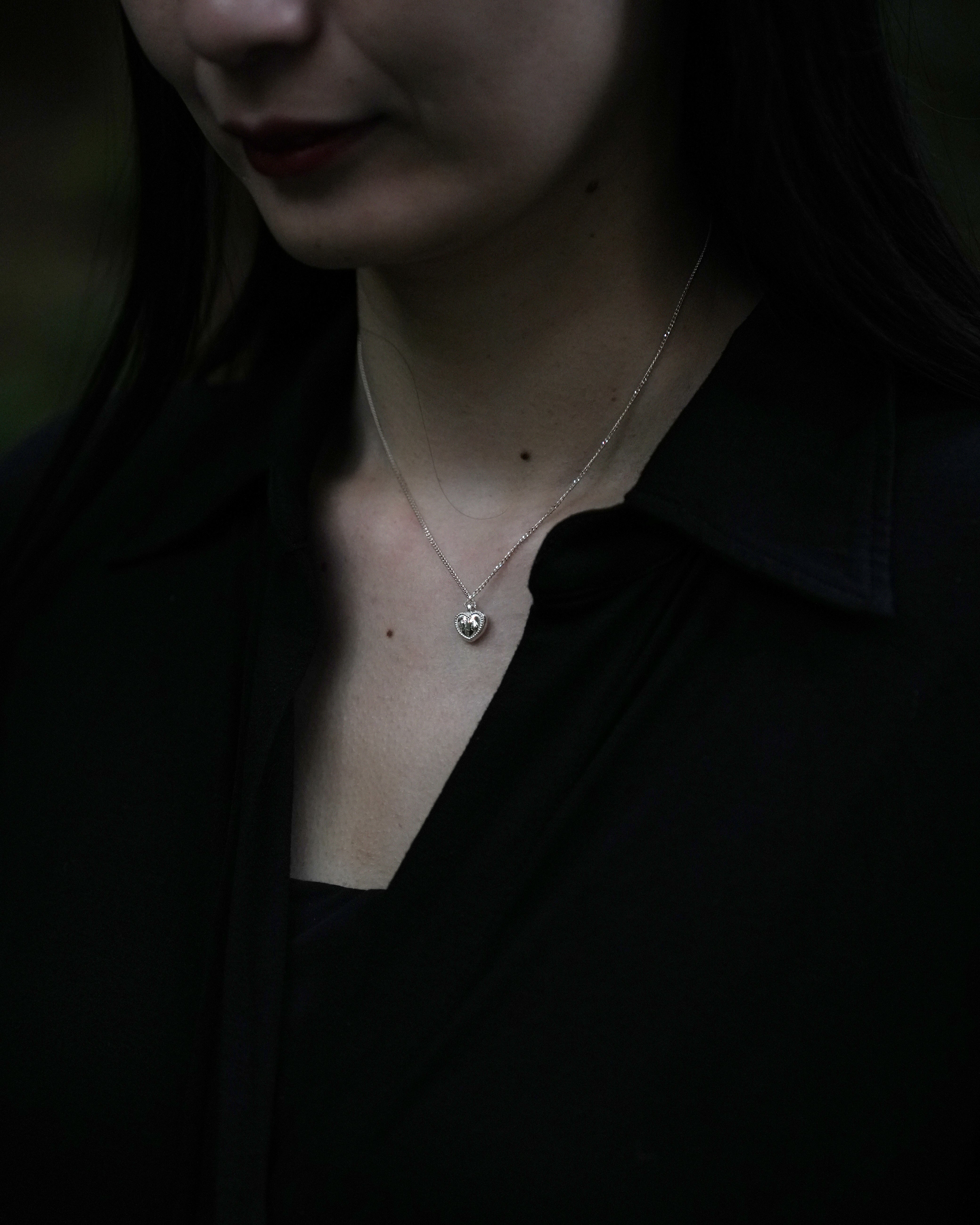 Heart & tears necklace【受注品】