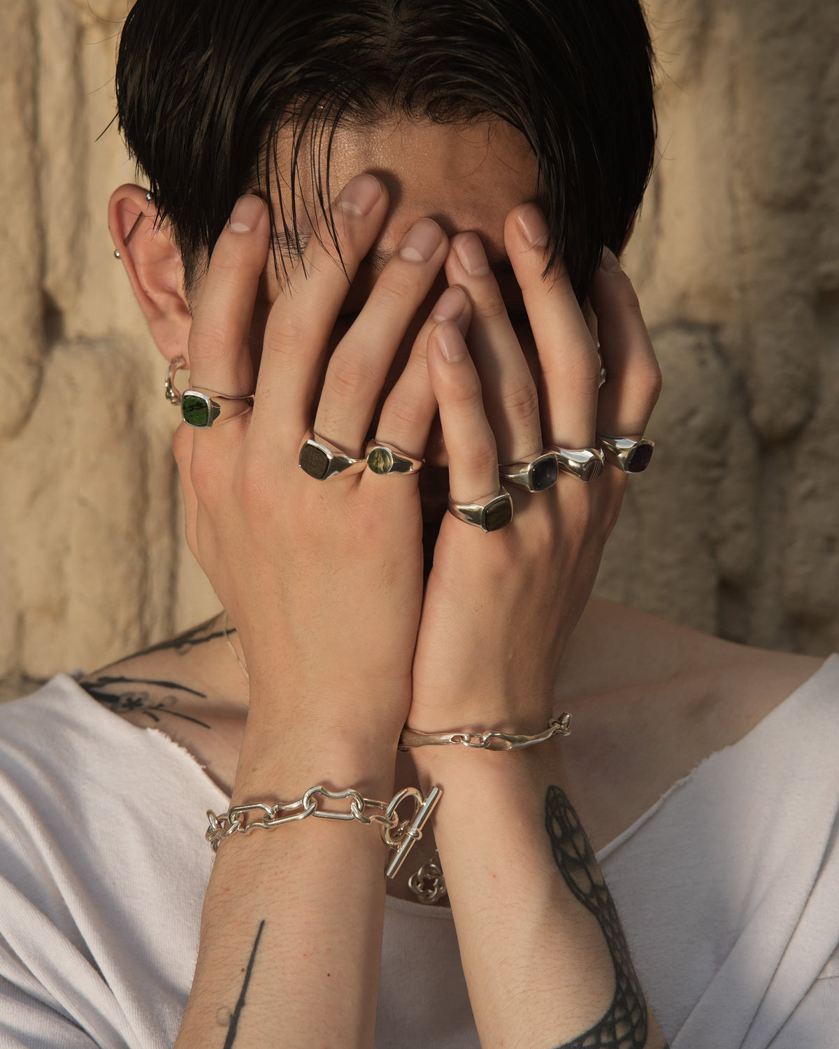 Hematite Stone Ring【受注品】