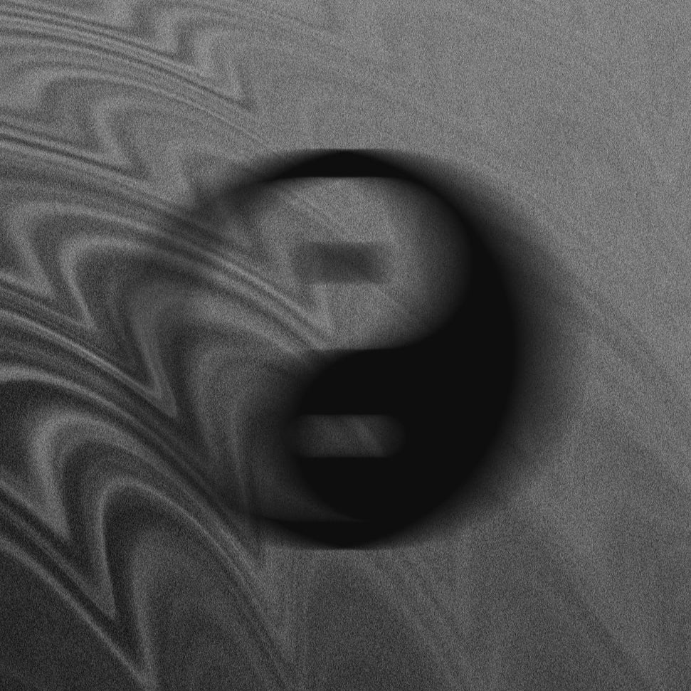 Yin yang wave ring【受注品】