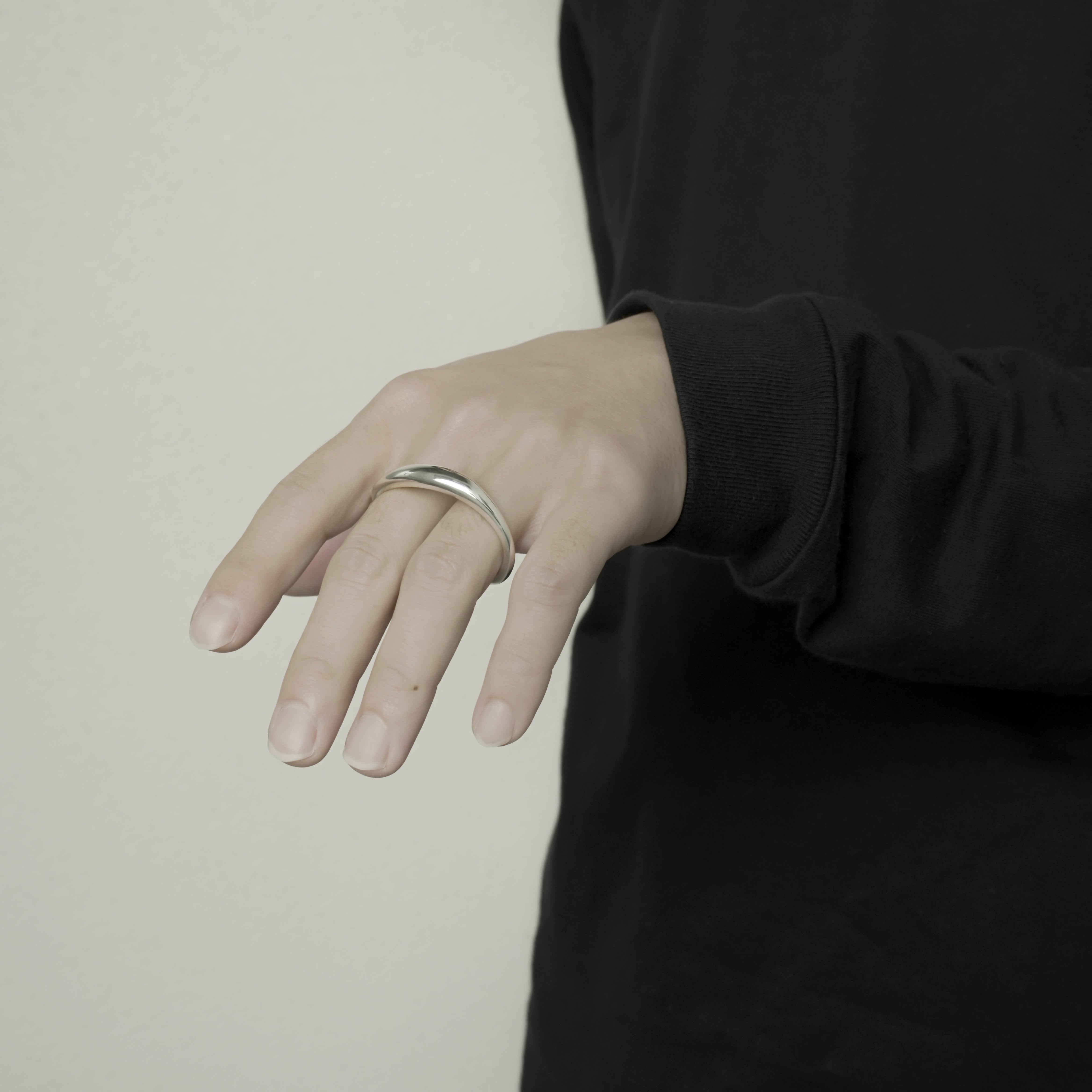 wave 2 finger ring【受注品】