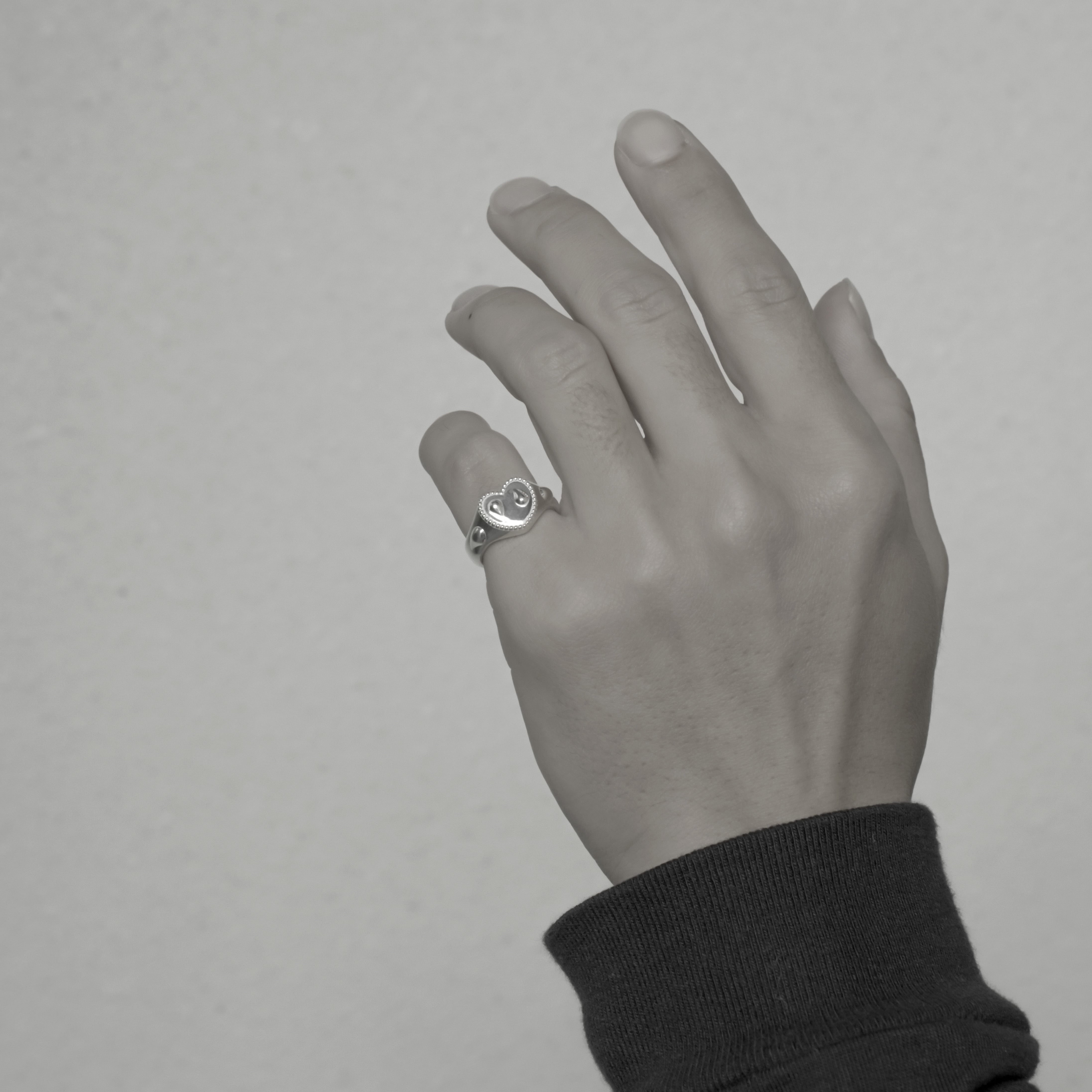 Heart & tears ring【受注品】