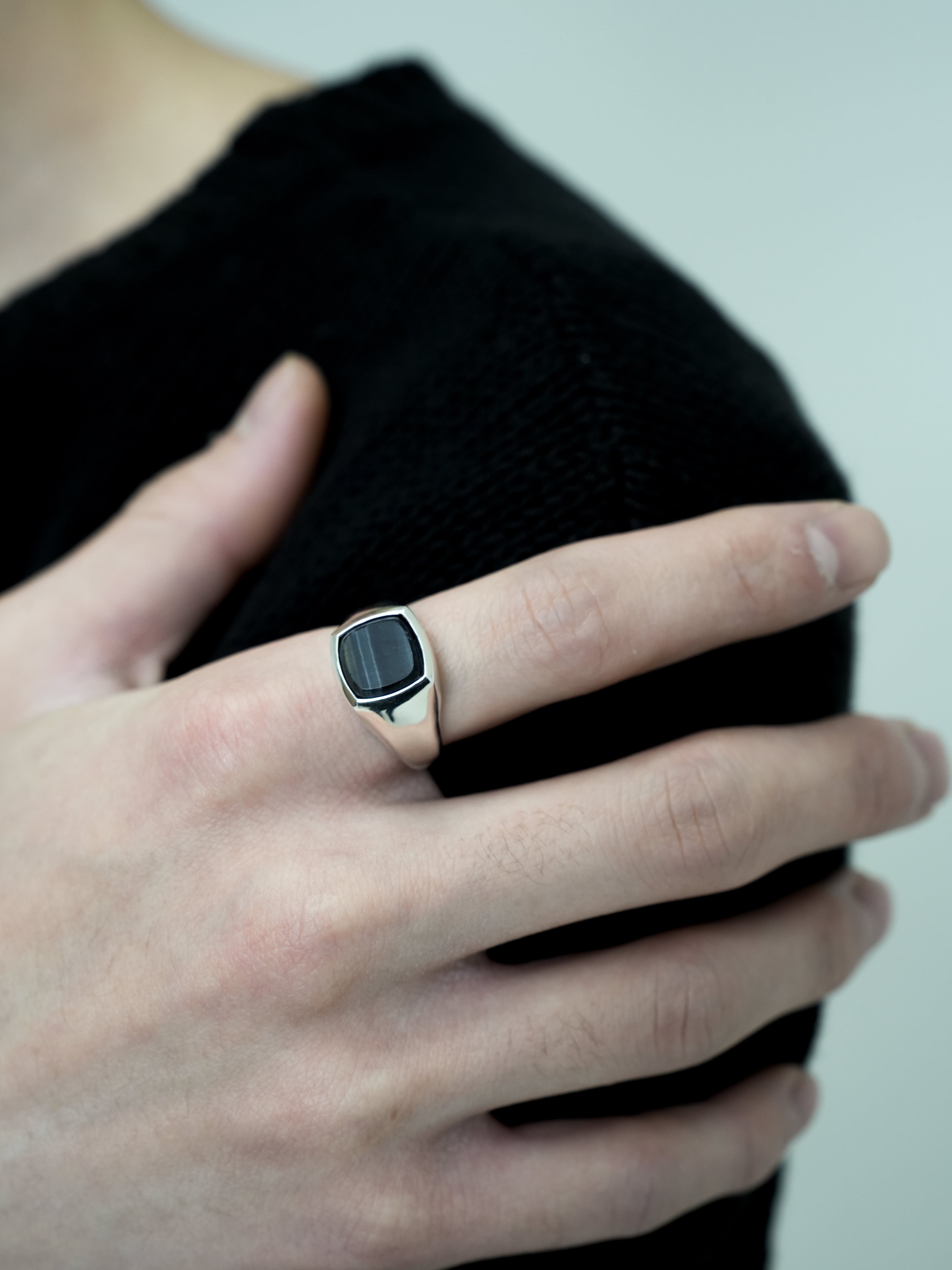 Blue Tiger Eye ring【受注品】