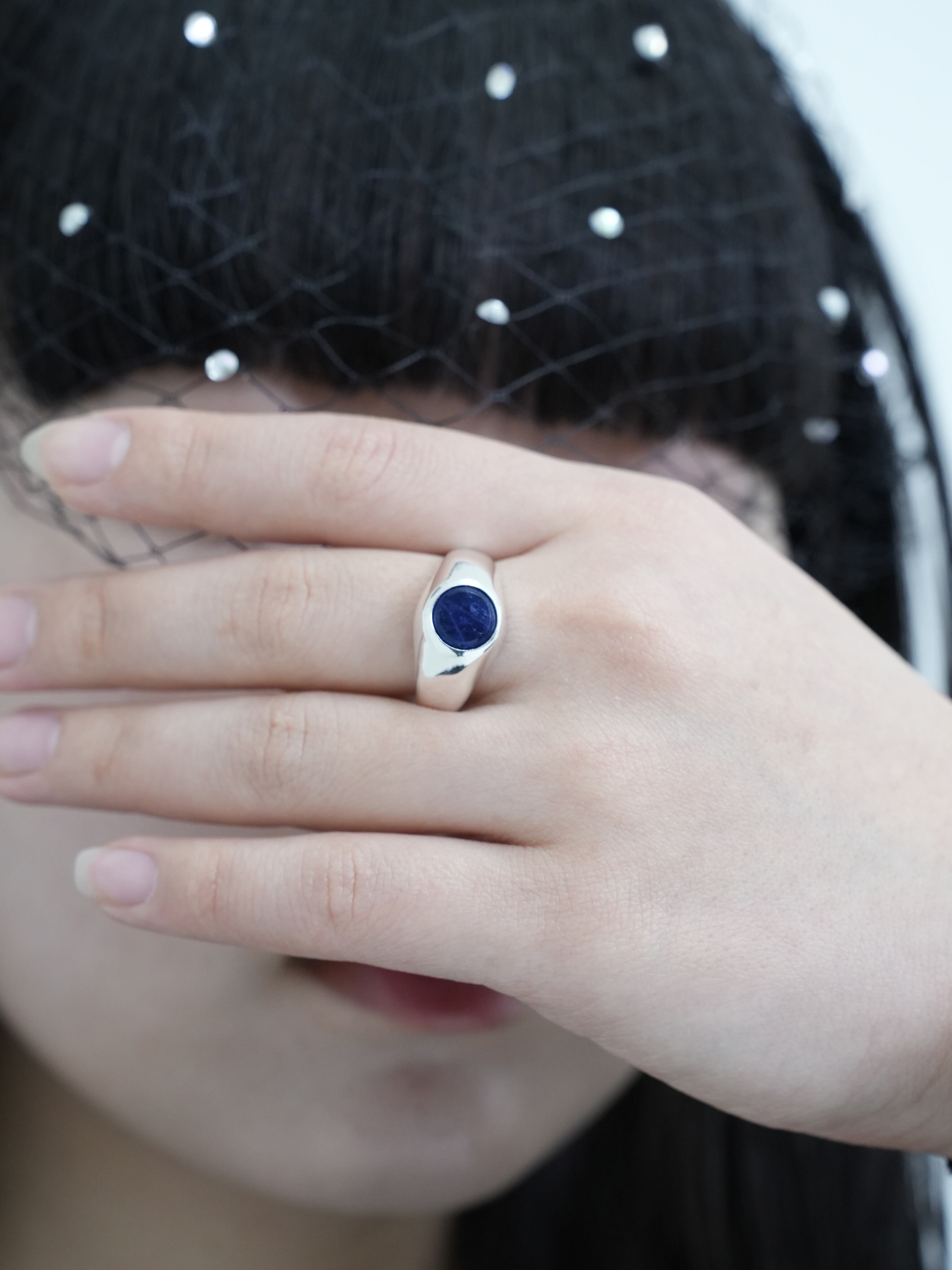 sodalite stone ring【受注品】