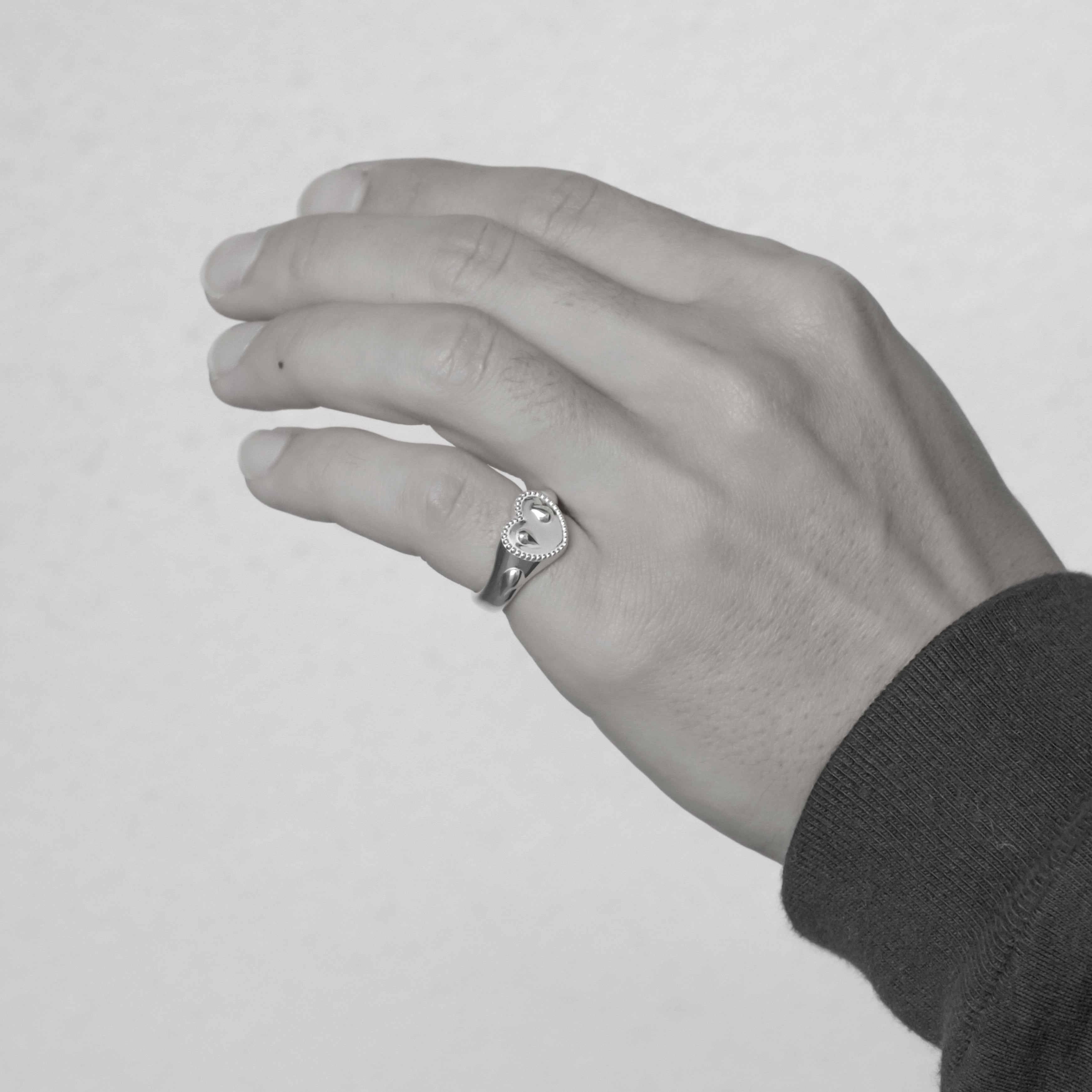 Heart & tears ring【受注品】