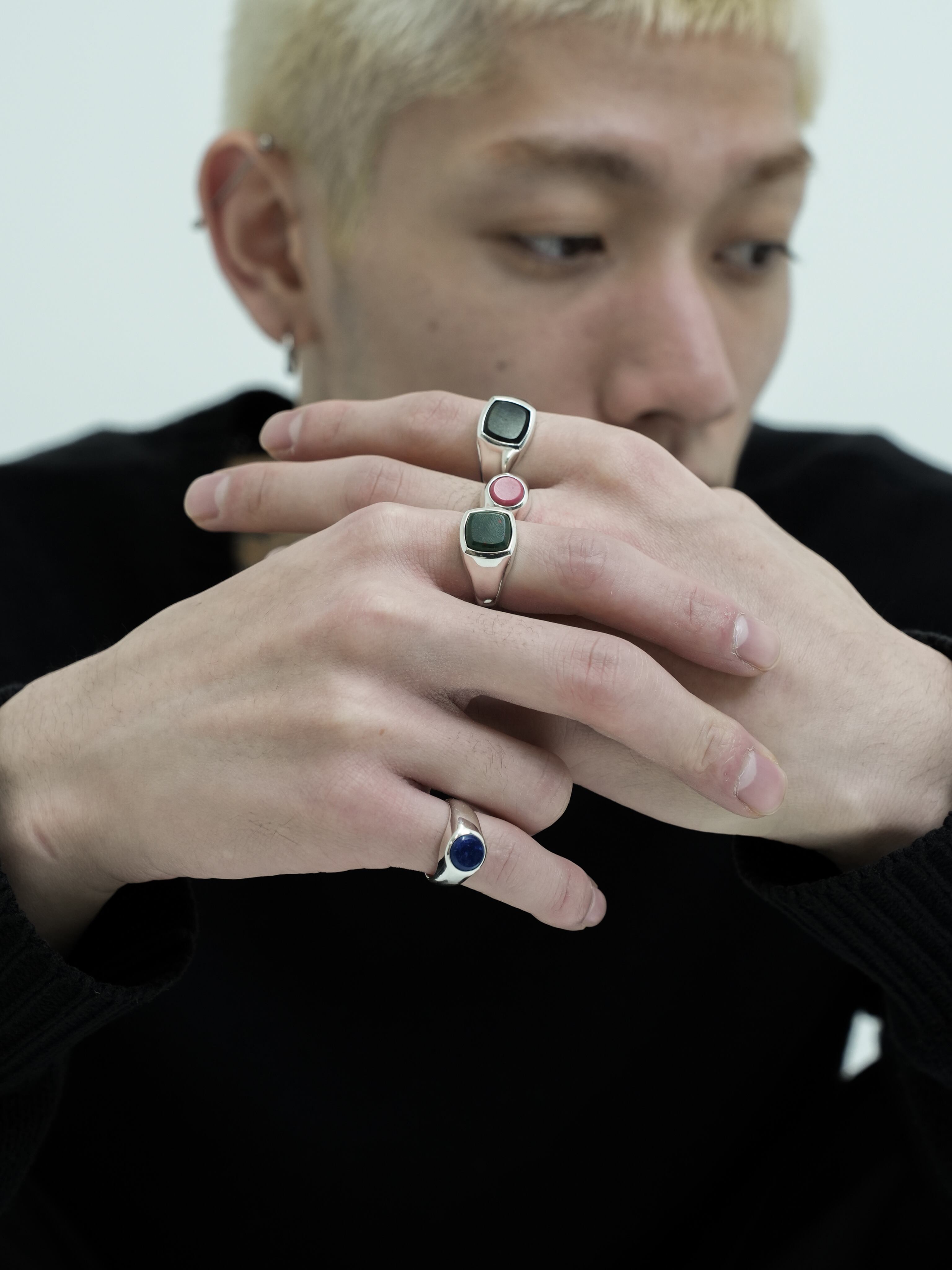 Blood stone ring【受注品】