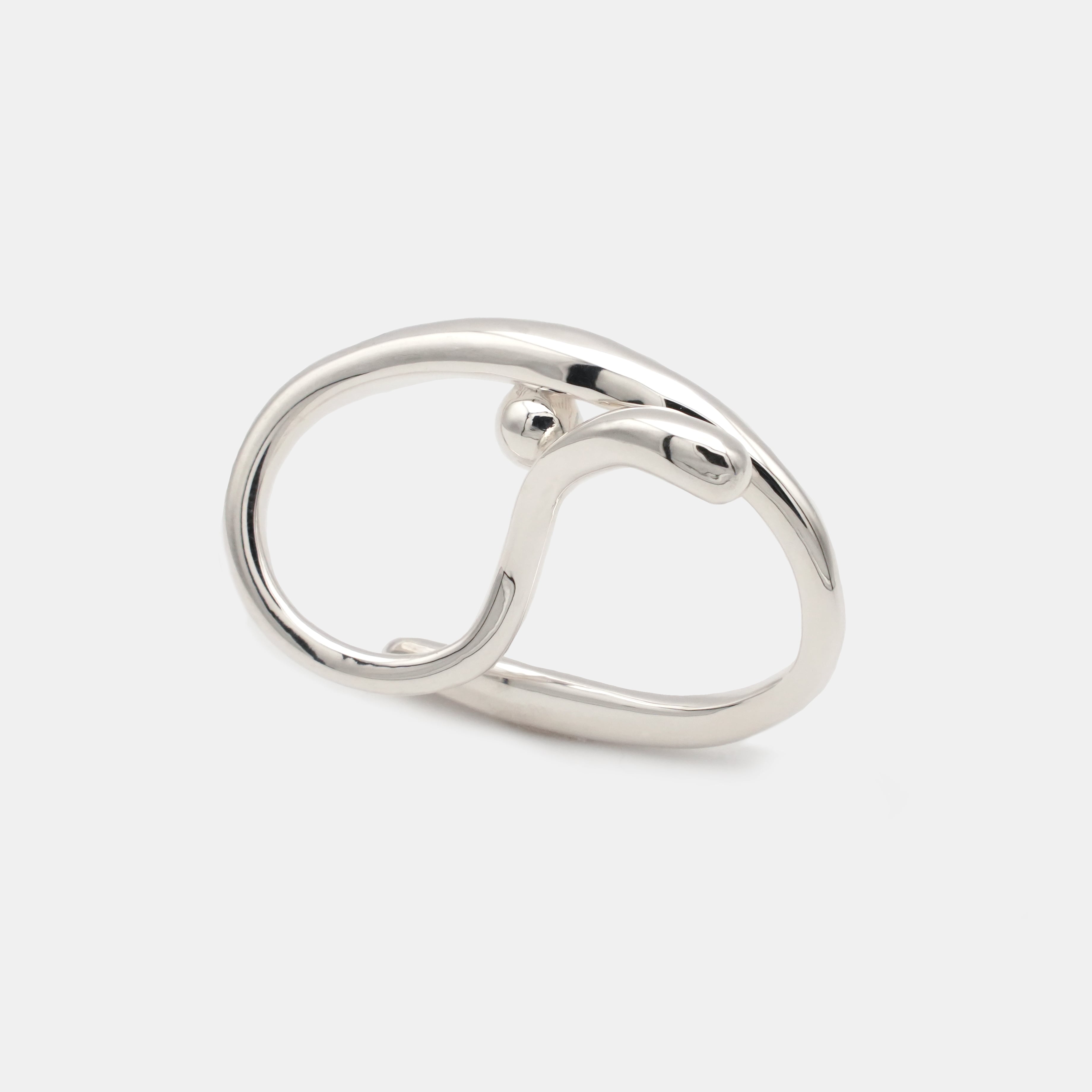 Yin yang wave ring【受注品】