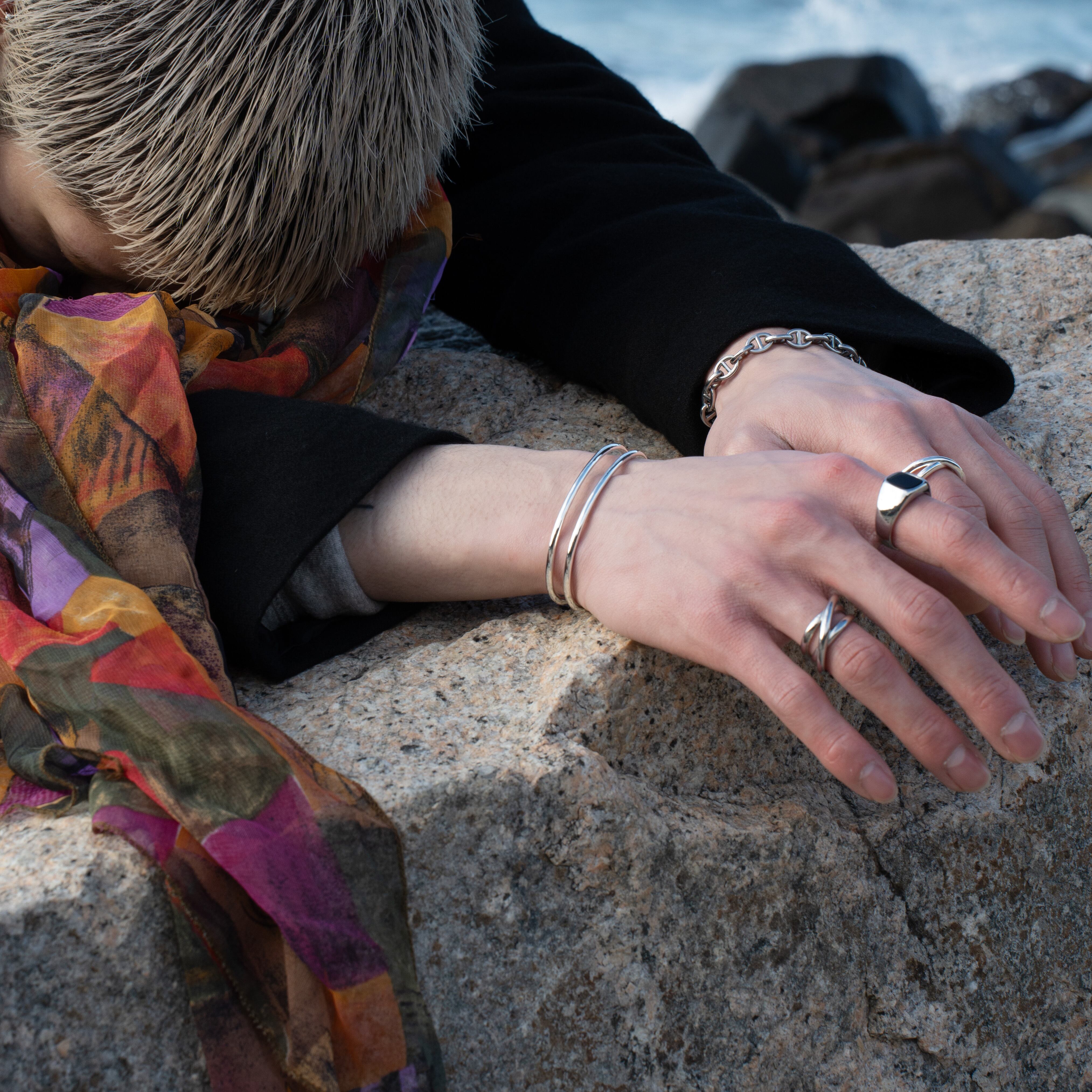 2line bangle【受注品】