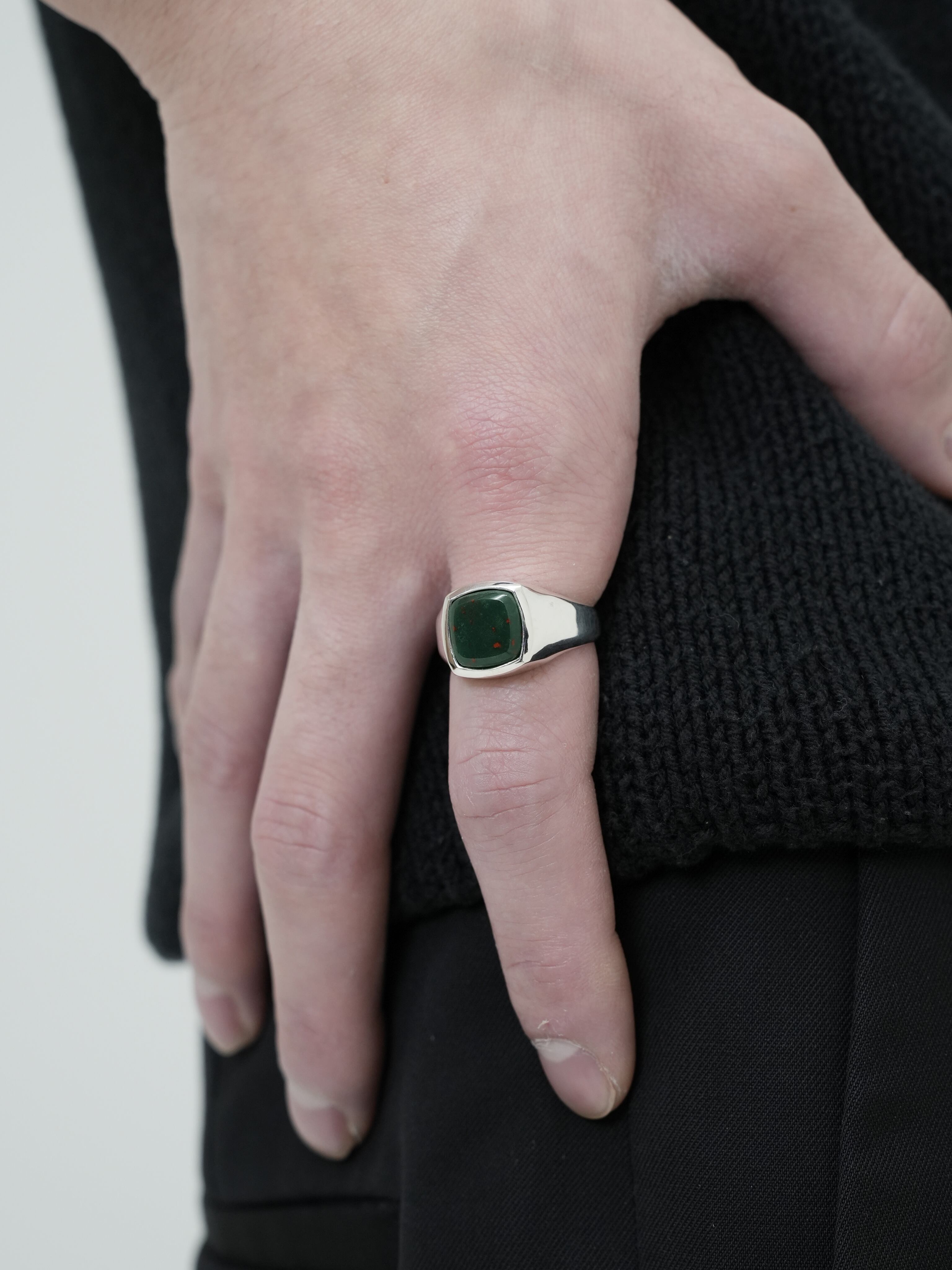 Blood stone ring【受注品】