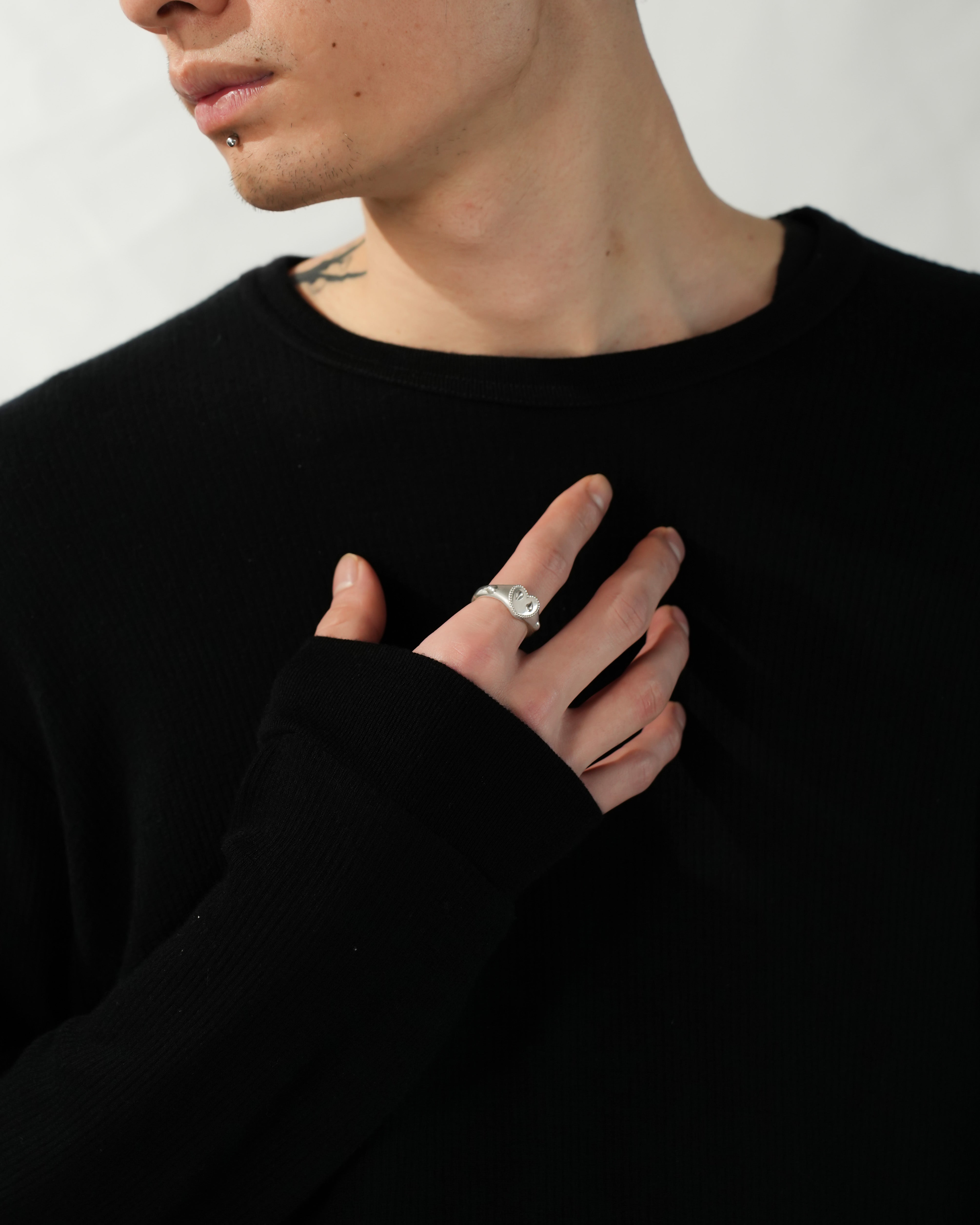 Heart & tears ring【受注品】
