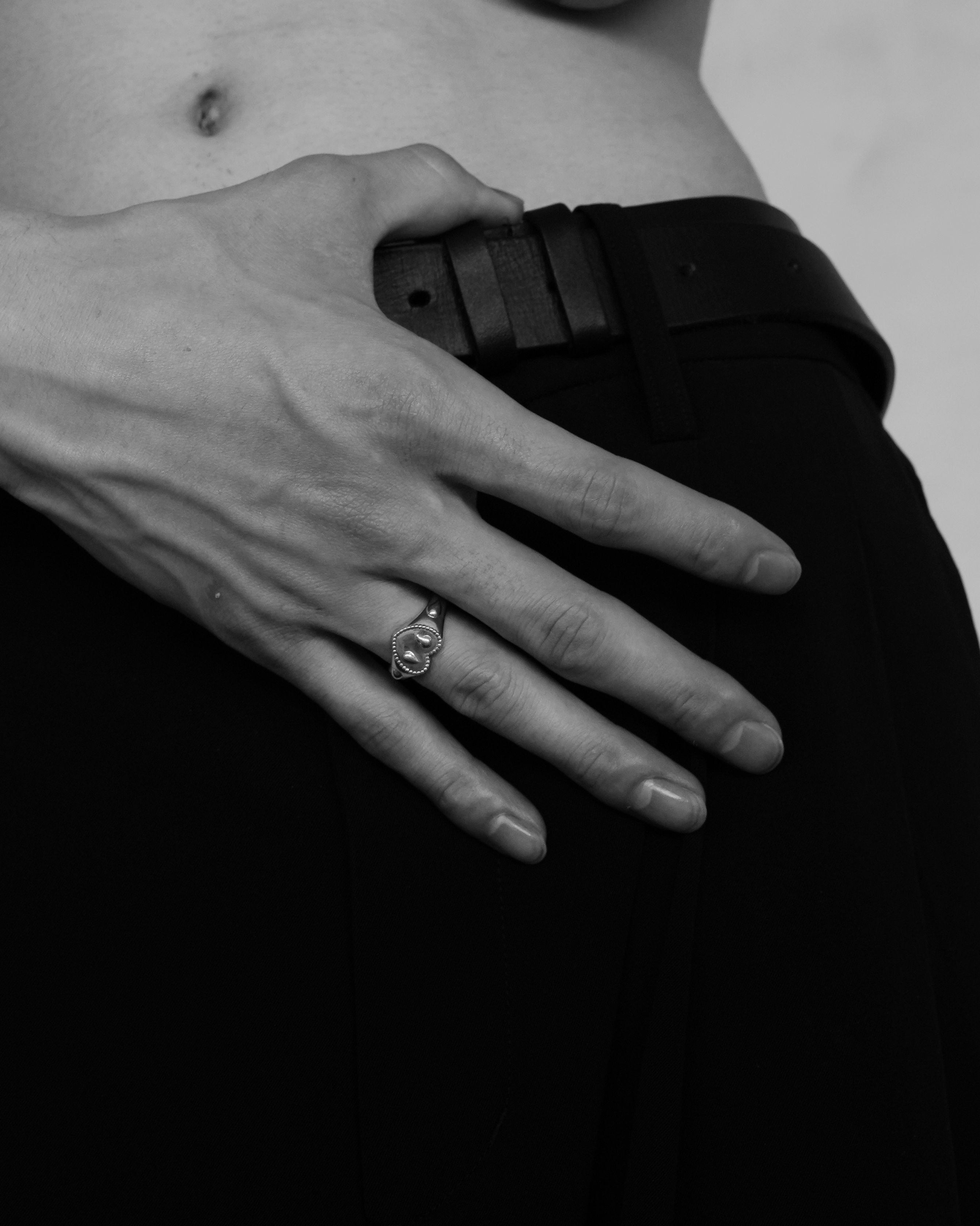 Heart & tears ring【受注品】