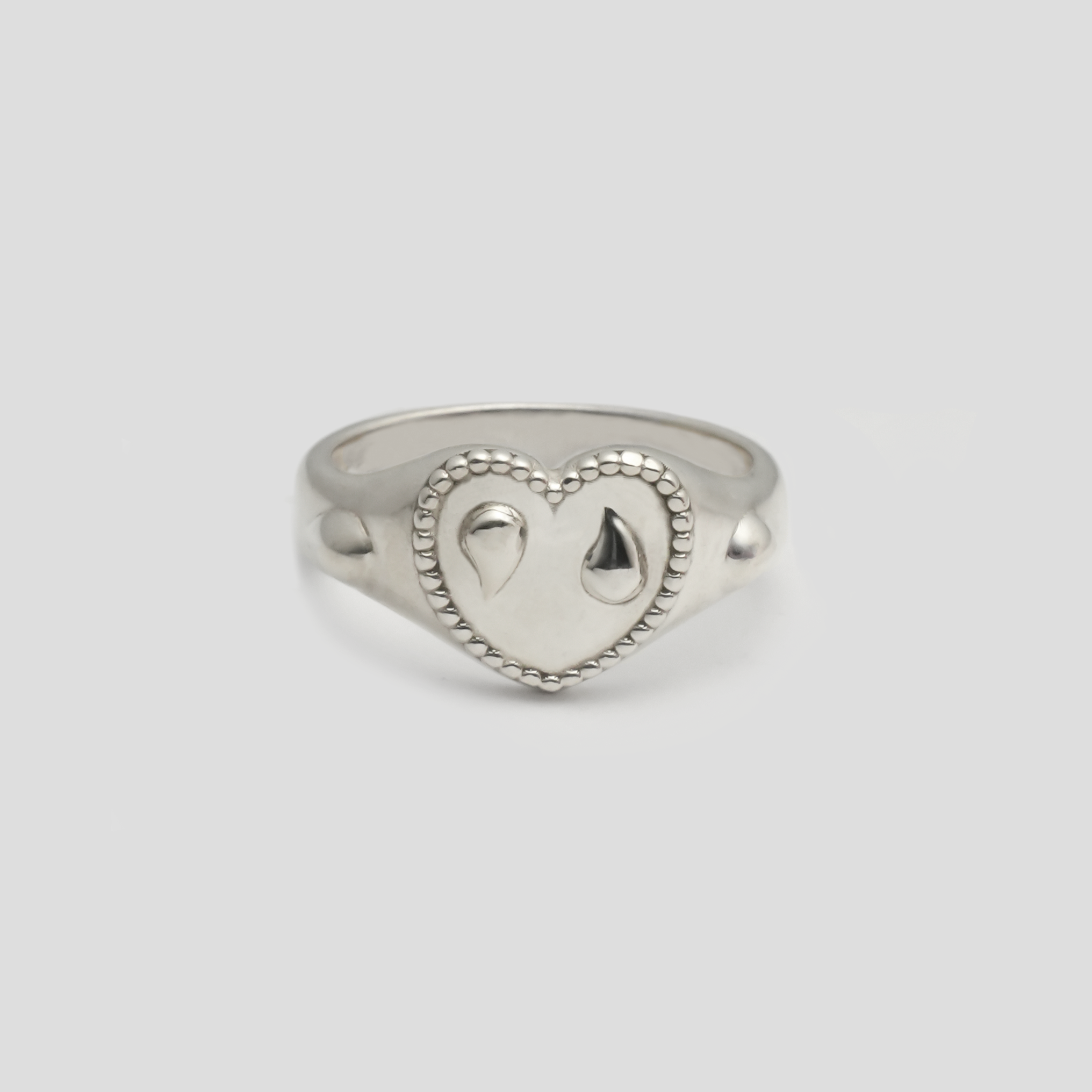 Heart & tears ring【受注品】
