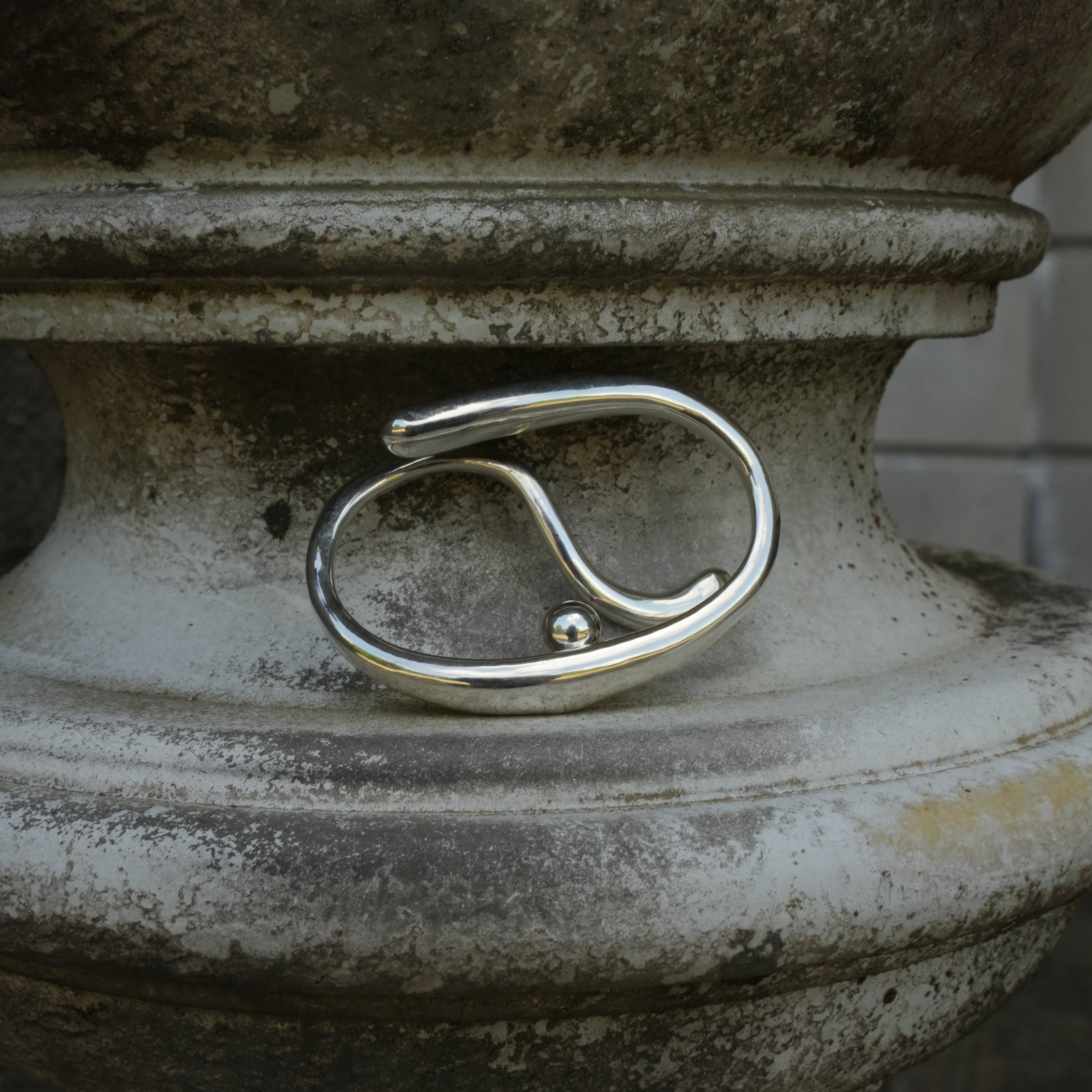 Yin yang wave ring【受注品】