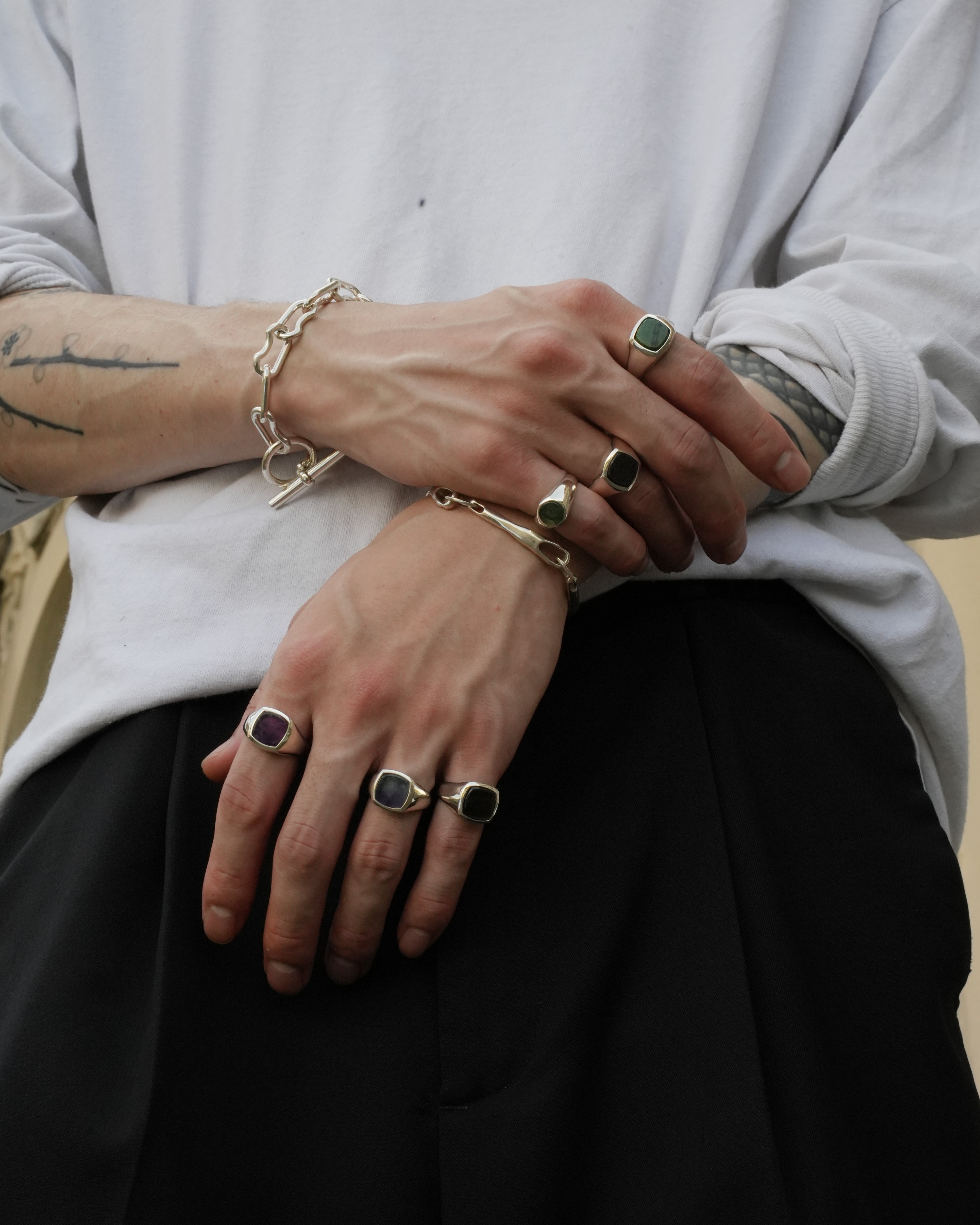 Hematite Stone Ring【受注品】