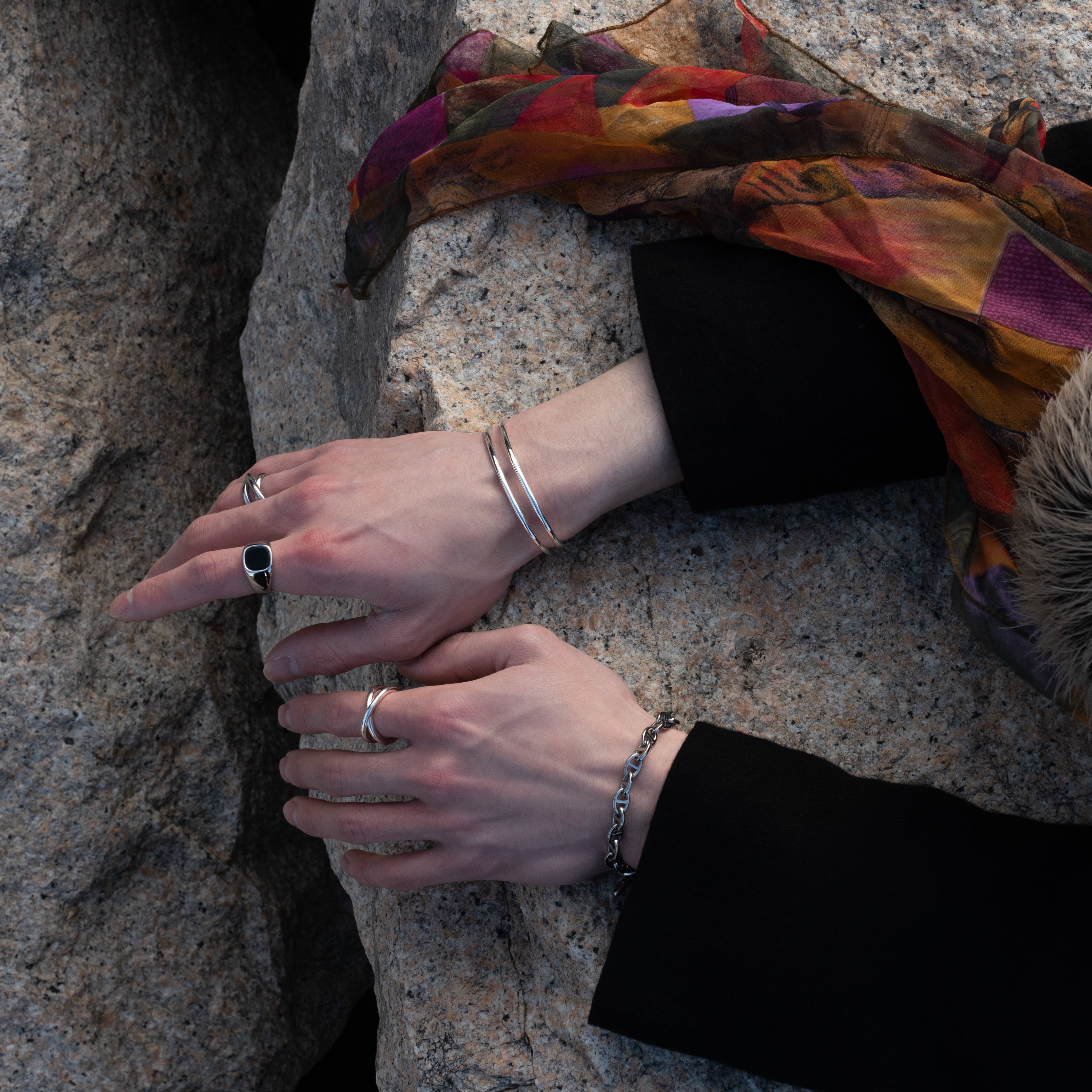 2line bangle【受注品】