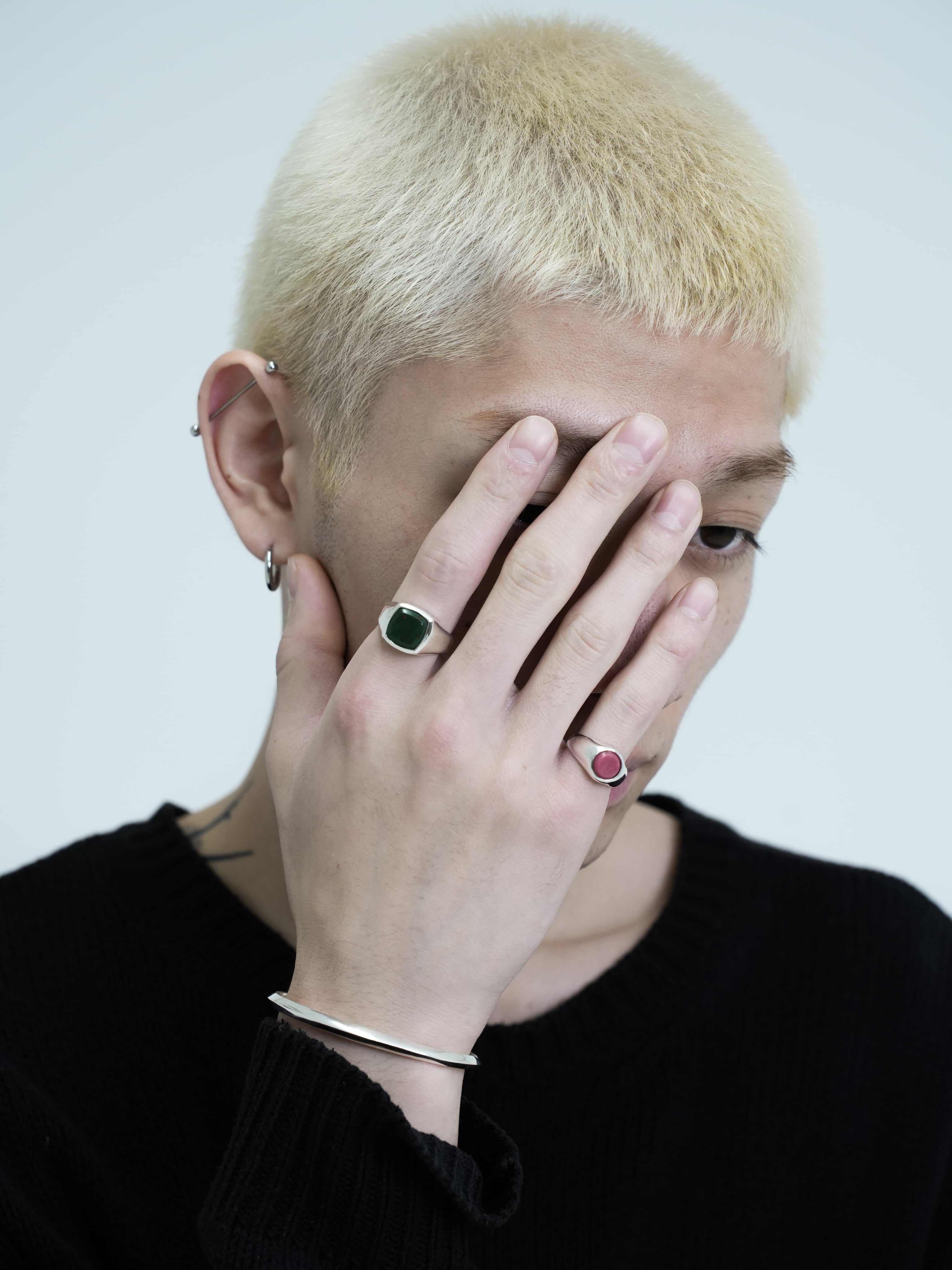 Blood stone ring【受注品】