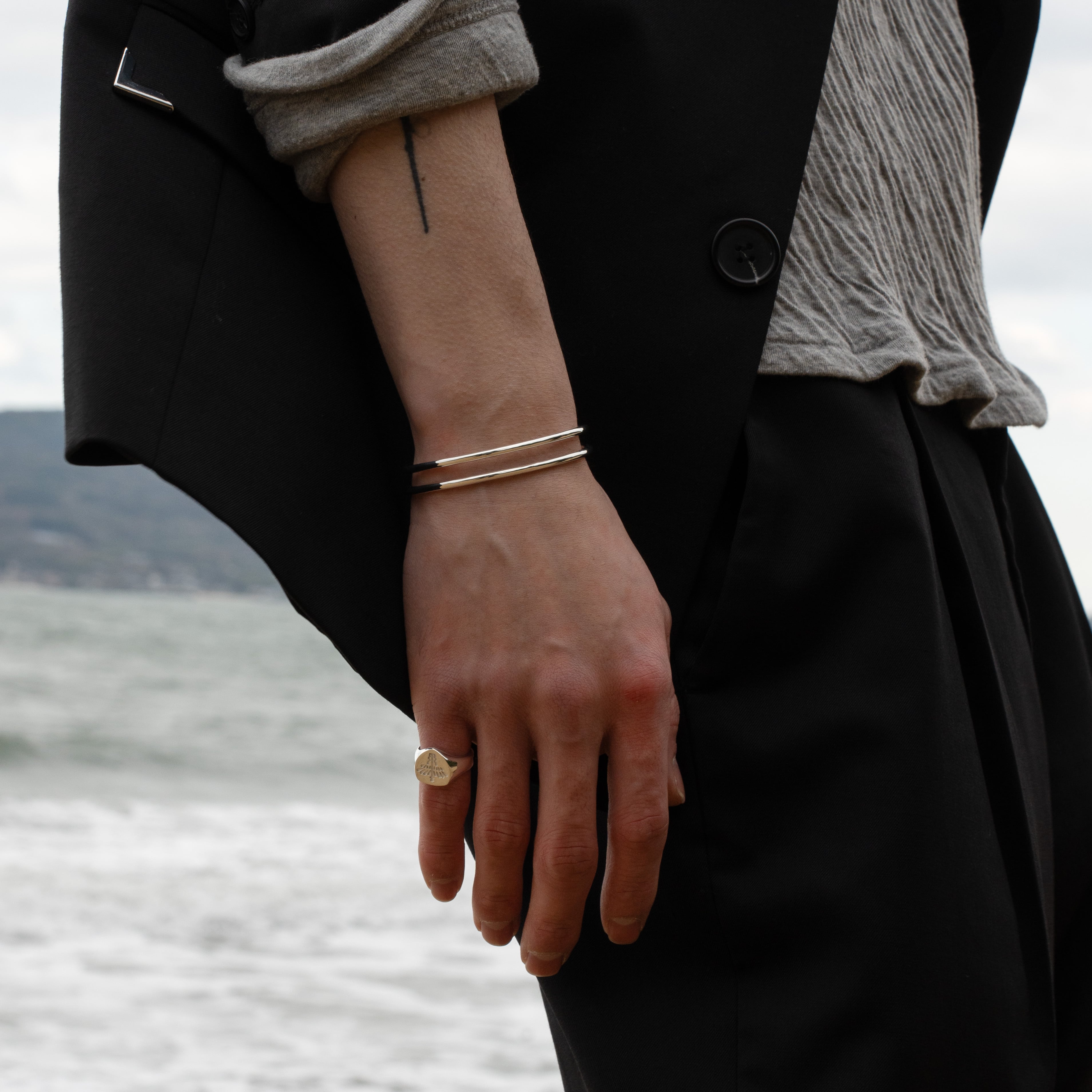 2line bangle【受注品】