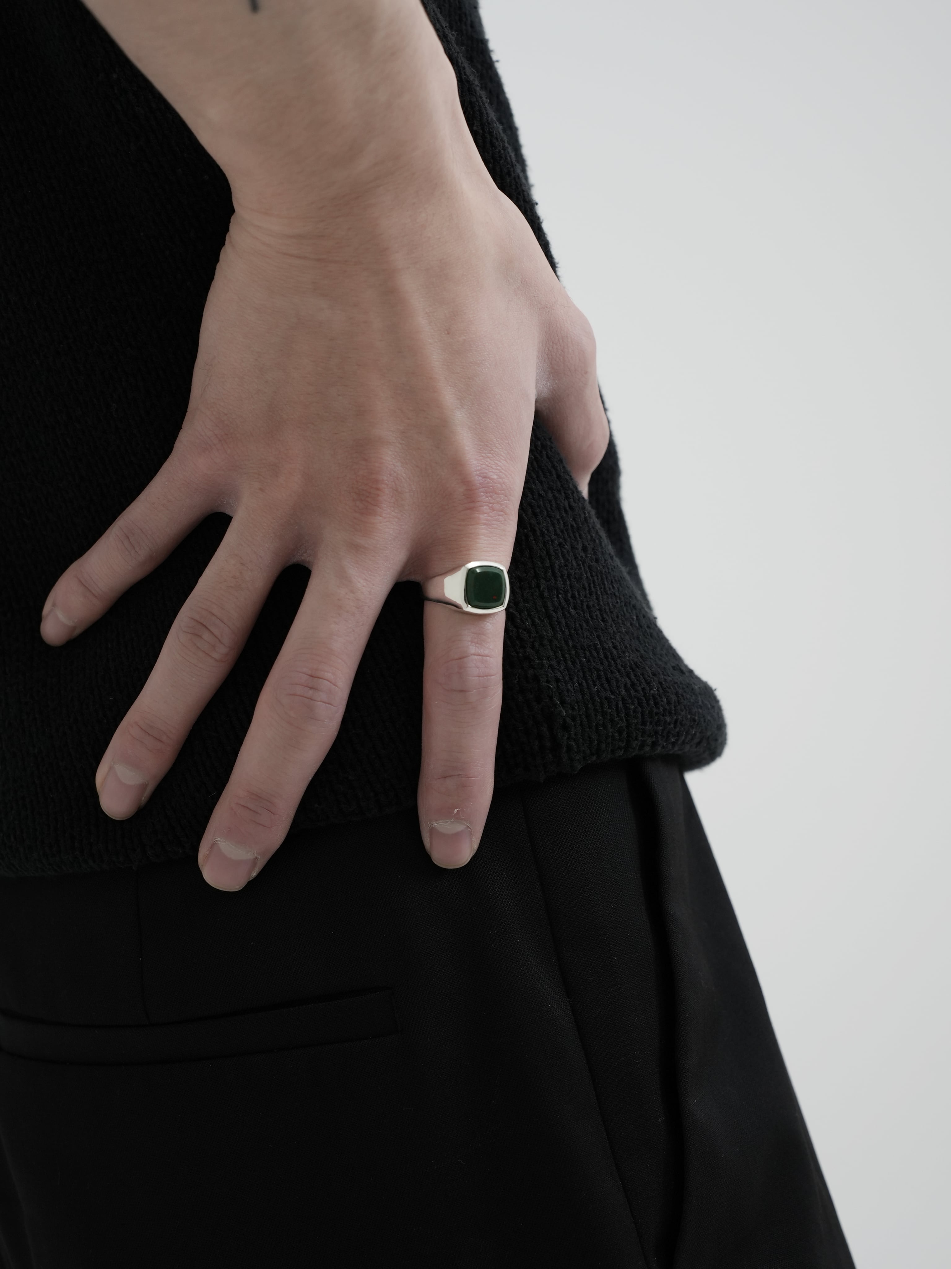 Blood stone ring【受注品】